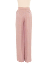 Gianfranco Ferre Lavender Spotted Brocade Trousers Bottom arcadeshops.com
