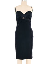 Versace Lace Inset Bustier Slip Dress Dress arcadeshops.com