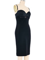 Versace Lace Inset Bustier Slip Dress Dress arcadeshops.com