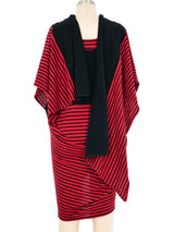 Jean Paul Gaultier Convertible Striped Tank Dress Dress arcadeshops.com