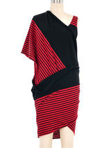 Jean Paul Gaultier Convertible Striped Tank Dress Dress arcadeshops.com