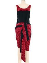 Jean Paul Gaultier Convertible Striped Tank Dress Dress arcadeshops.com