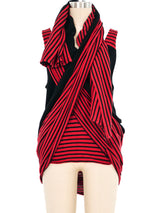 Jean Paul Gaultier Convertible Striped Tank Dress Dress arcadeshops.com