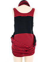 Jean Paul Gaultier Convertible Striped Tank Dress Dress arcadeshops.com