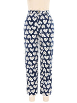 1980s Moschino Heart Print Jeans Bottom arcadeshops.com