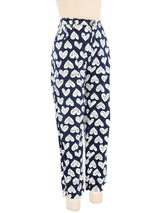 1980s Moschino Heart Print Jeans Bottom arcadeshops.com
