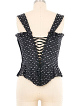 Vicky Tiel Floral Corset Top arcadeshops.com