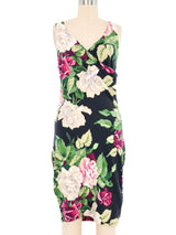 1980s Betsey Johnson Punk Label Rose Print Dress Dress arcadeshops.com