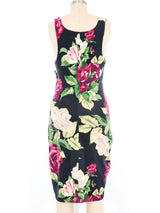 1980s Betsey Johnson Punk Label Rose Print Dress Dress arcadeshops.com