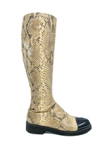 1996 Chanel Python Cap Toe Boots, 8 Accessory arcadeshops.com