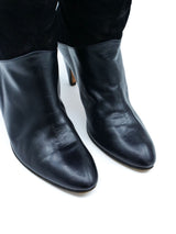 Suede Paneled Knee High Leather Boots, 7 Accessory arcadeshops.com