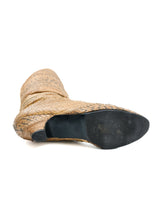 1980s Tan Patchwork Snakeskin Knee High Boots, 7 Accessory arcadeshops.com