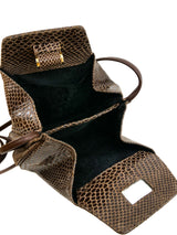 Faux Snakeskin Teardrop Bag Accessory arcadeshops.com