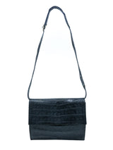 Black Leather Convertible Envelope Clutch Accessory arcadeshops.com