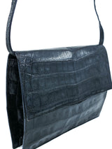 Black Leather Convertible Envelope Clutch Accessory arcadeshops.com