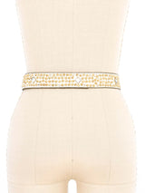 Longhorn Skull Buckled Studded Western Belt Accessory arcadeshops.com