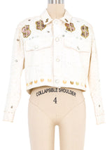 Old Money Embellished Denim Jacket Jacket arcadeshops.com