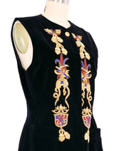 Escada Velvet Applique Vest Jacket arcadeshops.com