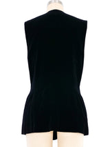 Escada Velvet Applique Vest Jacket arcadeshops.com