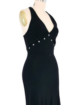Mugler Grommet Trim Jersey Dress Dress arcadeshops.com