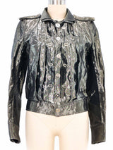2006 Balenciaga Pleated Metallic Jacket Jacket arcadeshops.com