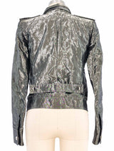2006 Balenciaga Pleated Metallic Jacket Jacket arcadeshops.com