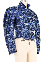 Jean Muir Metallic Brocade Cropped Jacket Jacket arcadeshops.com