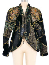 Art To Wear Leather Patchwork Coat Jacket arcadeshops.com