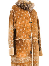 Embossed Suede Penny Lane Coat Outerwear arcadeshops.com