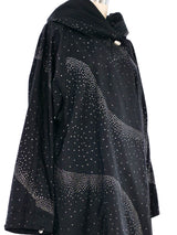 Metallic Spotted Nylon Opera Coat Jacket arcadeshops.com
