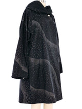 Metallic Spotted Nylon Opera Coat Jacket arcadeshops.com