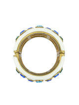 Ivory Bezel Rhinestone Cuff Accessory arcadeshops.com