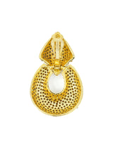 Rhinestone Doorknocker Earrings Accessory arcadeshops.com