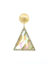 Rhinestone Studded Geometric Drop Earrings Accessory arcadeshops.com