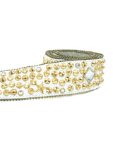 Longhorn Skull Buckled Studded Western Belt Accessory arcadeshops.com