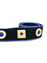 Escada Embellished Cobalt Suede Belt Accessory arcadeshops.com