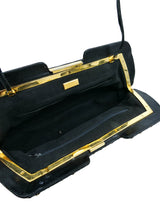 Judith Leiber Studded Convertible Snakeskin Clutch Accessory arcadeshops.com