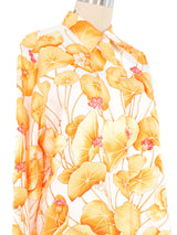 Hermes Les Capucines Silk Blouse Top arcadeshops.com