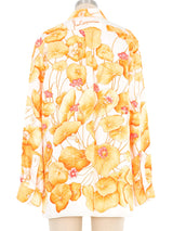 Hermes Les Capucines Silk Blouse Top arcadeshops.com