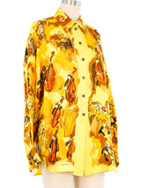 Hermes Concerto Silk Blouse Top arcadeshops.com