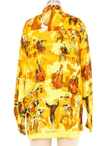 Hermes Concerto Silk Blouse Top arcadeshops.com