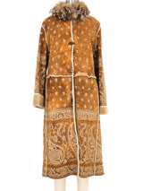 Embossed Suede Penny Lane Coat Outerwear arcadeshops.com