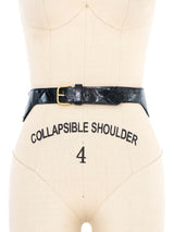 Multi Chain Embossed Leather Waist Belt Accessory arcadeshops.com