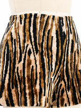 1960s Animal Print Velour Hot Pants Bottom arcadeshops.com