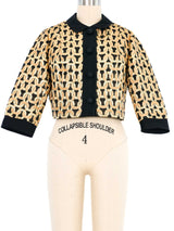 1960s Chain Brocade Cropped Jacket Jacket arcadeshops.com