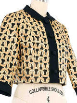 1960s Chain Brocade Cropped Jacket Jacket arcadeshops.com