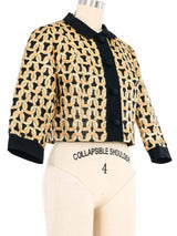 1960s Chain Brocade Cropped Jacket Jacket arcadeshops.com