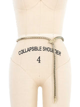 Whiting and Davis Silvertone Snake Chain Belt Accessory arcadeshops.com