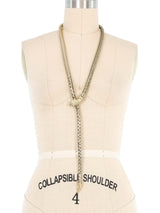 Whiting and Davis Silvertone Snake Chain Belt Accessory arcadeshops.com