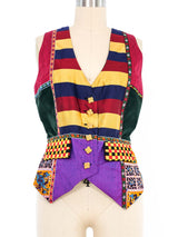1990s Todd Oldham Patchwork Vest Jacket arcadeshops.com